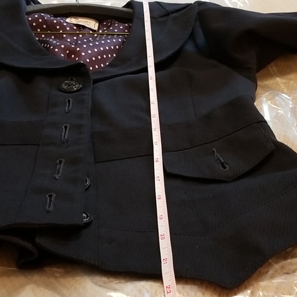 Nanette Lepore navy sailor jacket blazer sz 6 - Picture 8 of 8